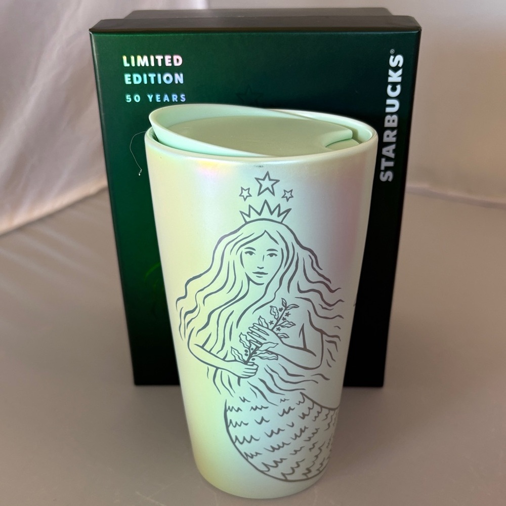 New Starbucks Limited Edition 50 Years Tumbler 12 fl oz Ceramic Double Wall Mug